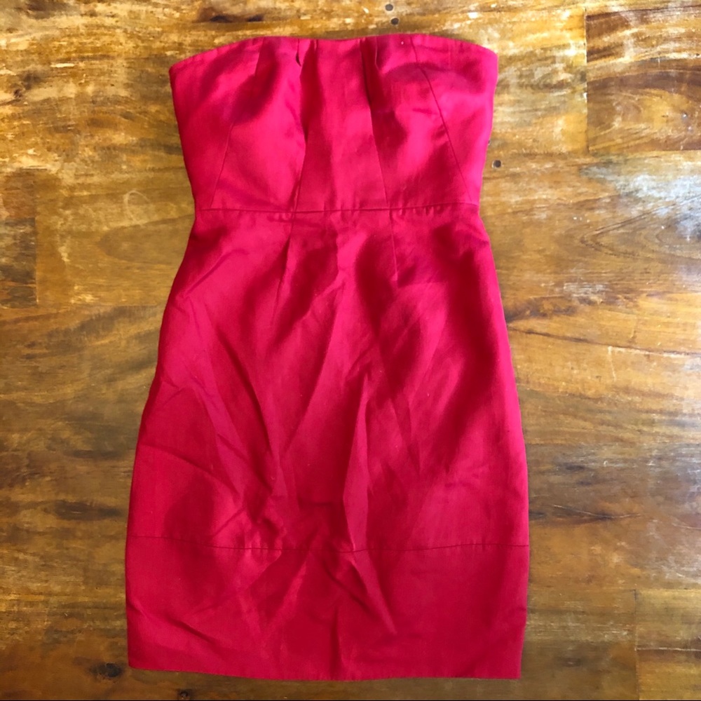 J.Crew strapless midi dress